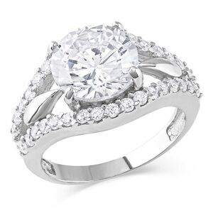 Montana Silversmiths Silver Ring with Clear Stones